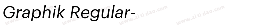 Graphik Regular字体转换